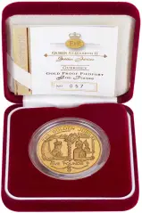 2002 Golden Jubilee Guernsey Gold Proof £5 Coin in box