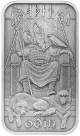 The Norse Gods Collection  'Odin' 1 oz Silver Bullion Bar - Loose - Pre-Owned