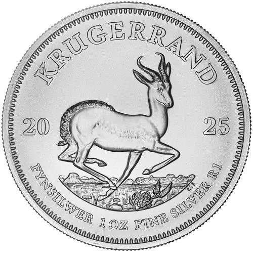Pre-Owned 2025 Krugerrand 1 oz Silver Bullion Coin reverse