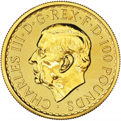 2026 Gold Britannia 1 oz Bullion Coin obverse