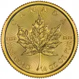 2025 Canadian Maple Leaf 0.25 oz Gold Bullion Coin
