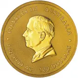 2025 Australian 1 oz Gold Pillar Dollar Bullion Coin obverse