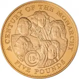 2002 Guernsey Gold Proof British Monarchs of the 18th Century £5 Coin