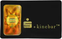 Gold Bullion 10 Gram Wafer KINEBAR  Bar In Sleeve with Cert Pre-Owned Germany Argor Heraeus obverse