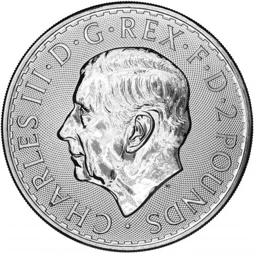 2025 Silver Britannia 1 oz Bullion Coin Pre-Owned obverse