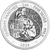 2025 Tudor Beasts 'Queen's Panther' 2 oz Silver Bullion Coin Pre-Owned