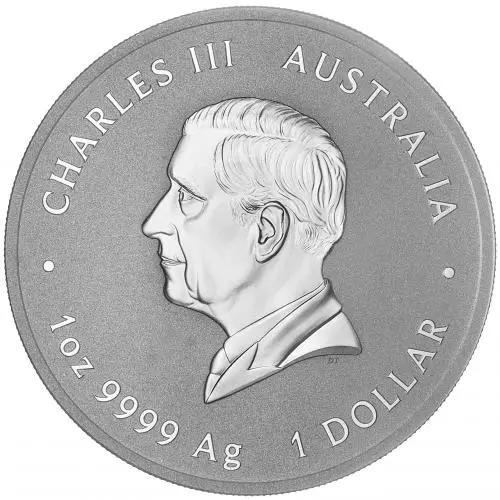 2025 Australian Year of the Snake 1 oz Silver Bullion Coin obverse chards image crop