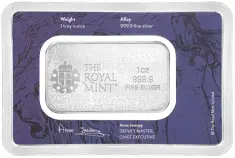 2024 Silver Bullion 1 Ounce Minted Una and the Lion Bar - Pre-Owned obverse