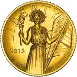 2015 American Liberty $100 1 oz Gold Bullion Coin With Cert & Box - Pre-Owned