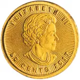 2017 Gold Bullion 1 Gram  Maple Elizabeth II Canadian Dollar Coin Single Canada Royal Canadian Mint obverse