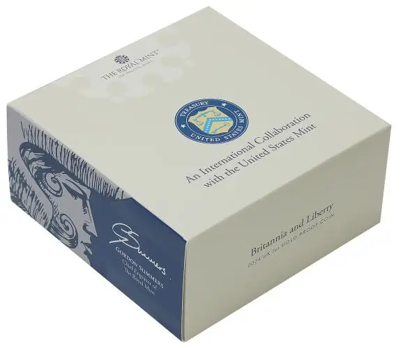 2024 Gold Proof 1 Ounce Charles III Pound Sterling £100  Coin Single United Kingdom The Royal Mint box