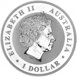 2012 Silver Bullion 1 Ounce Kookaburra Dragon Privy Mark  Coin Single Australia Perth Mint obverse