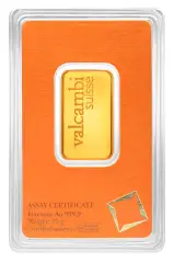 Gold 20 Gram Valcambi Suisse  Bar In Sleeve Pre-Owned Switzerland Valcambi SA obverse