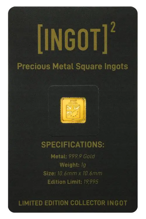 2020 Gold 1 Gram Brexit Ingot In Card Pre-Owned CPM Coins reverse