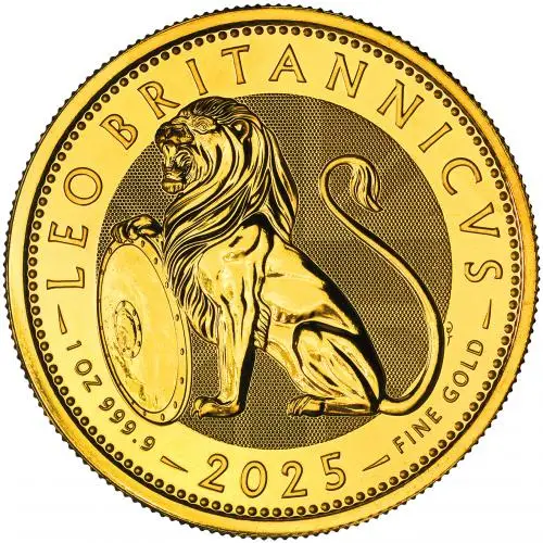 2025 British Lion 1 oz Gold Coin reverse
