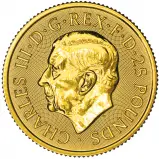 2025 British Lion 0.25 oz Gold Coin obverse