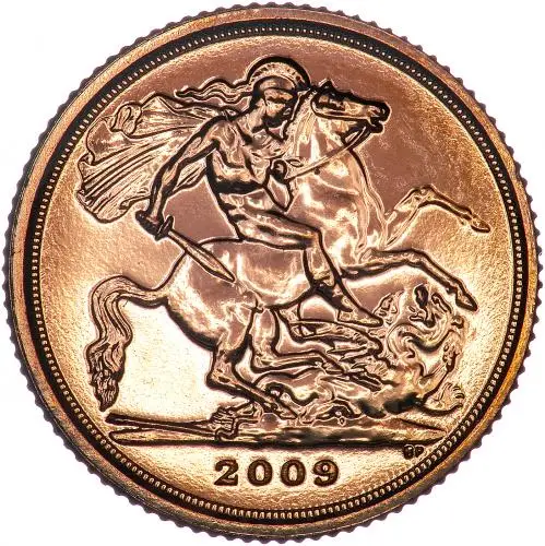 2009 Gold Quarter Sovereign Bullion Coin reverse
