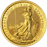2026 Gold Britannia 0.5 oz Bullion Coin 