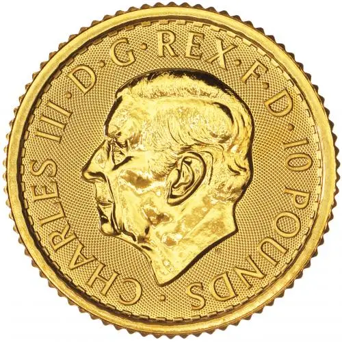 2026 Gold Britannia 0.1 oz Bullion Coin  obverse