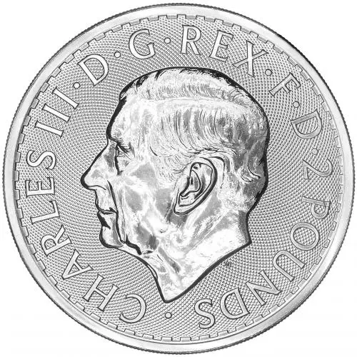 2026 Silver Britannia 1 oz Bullion Coin obverse featuring Charles III