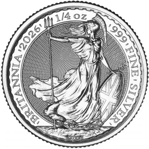 2026 Silver Britannia 0.25 oz Bullion Coin reverse
