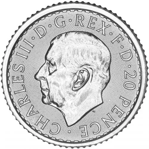 2026 Charles III Silver Britannia 0.1 oz Bullion Coin obverse