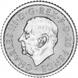 2026 Charles III Silver Britannia 0.1 oz Bullion Coin obverse