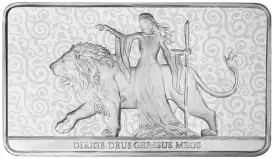 2024 Una and the Lion 10 oz Silver Bullion Minted Bar - Pre-Owned