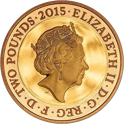 2015 UK Coin £2 Gold Proof Magna Carta 21375