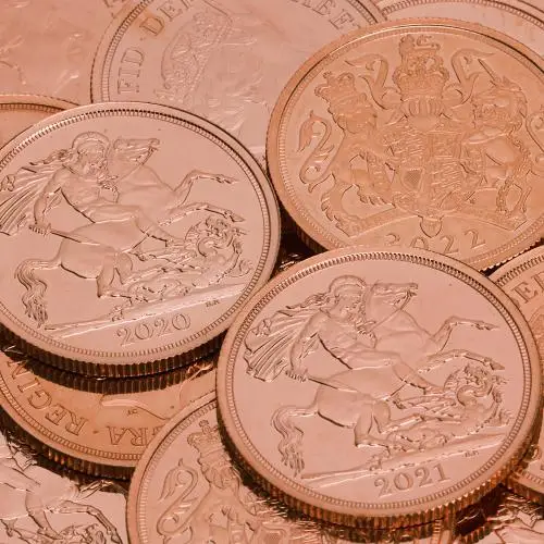 Gold Double Sovereign Coin Best Value (Minty) crop