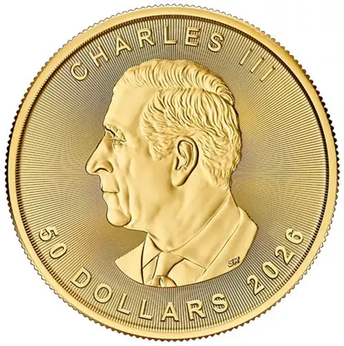 2026 Gold Maple Leaf 1 oz Bullion Coin obverse