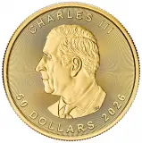 2026 Gold Maple Leaf 1 oz Bullion Coin obverse