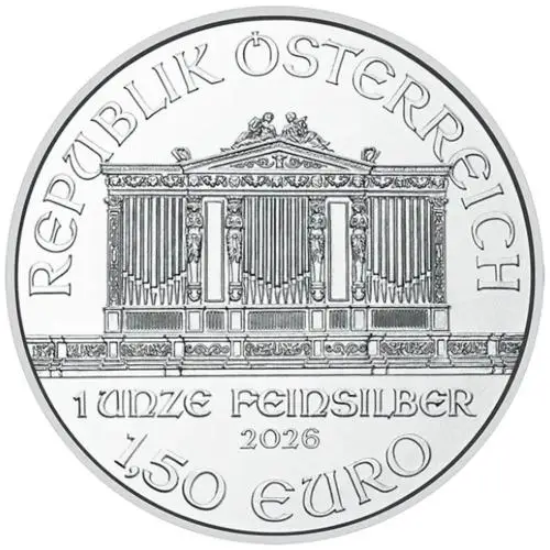 2026 Silver Philharmonic 1 oz Bullion Coin reverse 1