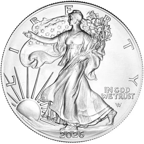 2026 American Silver Eagle 1 oz Bullion Coin obverse