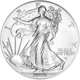 2026 American Silver Eagle 1 oz Bullion Coin obverse