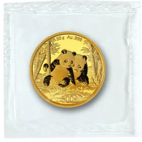 2026 Chinese 30g Panda Gold Bullion Coin reverse packaging