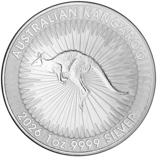 2026 Australian Kangaroo 1 oz Silver Bullion Coin reverse