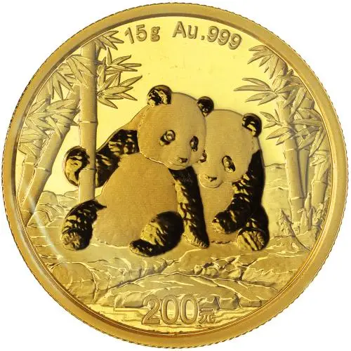 2026 Chinese 15g Panda Gold Bullion Coin reverse 1
