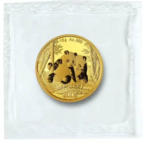 2026 Chinese 15g Panda Gold Bullion Coin reverse packaging