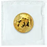 2026 Chinese 8g Panda Gold Bullion Coin reverse in packaging