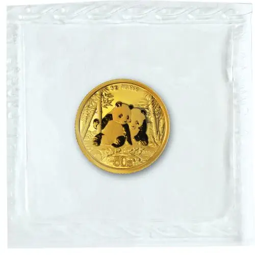 2026 Chinese 3g Panda Gold Bullion Coin reverse packaging