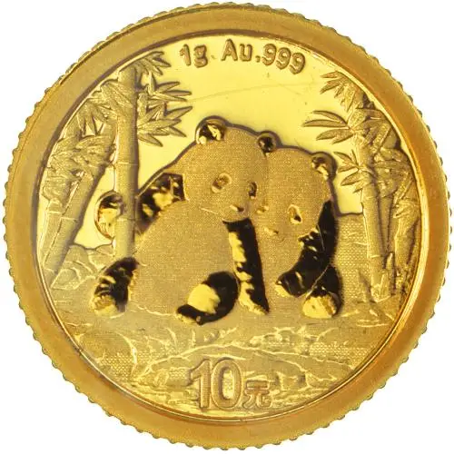 2026 Chinese 1g Panda Gold Bullion Coin reverse 1