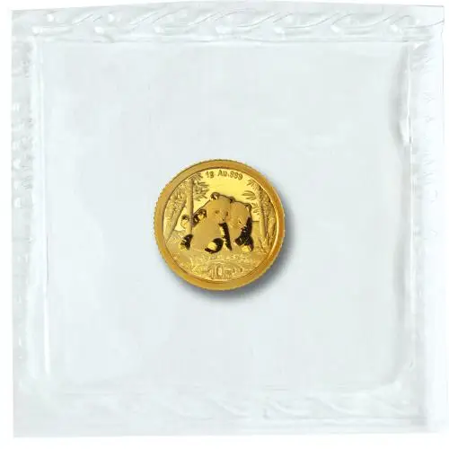 2026 Chinese 1g Panda Gold Bullion Coin reverse packaging