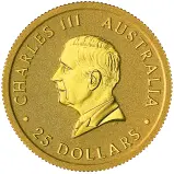 2026 Australian Kangaroo 0.25 oz Gold Nugget Bullion Coin obverse