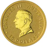 2026 Australian Kangaroo 0.1 oz Gold Nugget Bullion Coin obverse