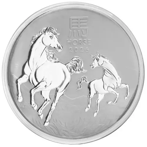2026 Australian Year of the Horse 10 kg Silver Bullion Coin reverse chards image