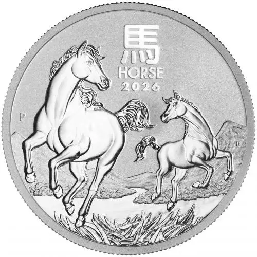2026 Australian Year of the Horse 1 oz Silver Bullion Coin reverse