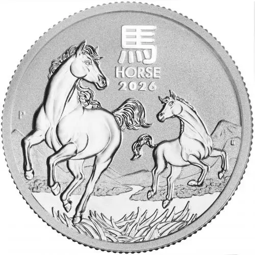 2026 Australian Year of the Horse 0.5 oz Silver Bullion Coin reverse