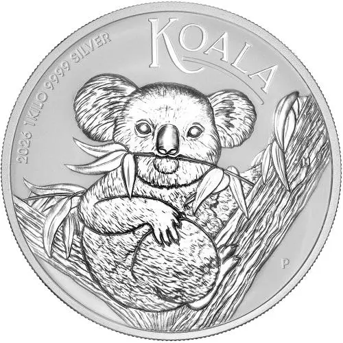 2026 Australian Koala 1kg Silver Bullion Coin reverse