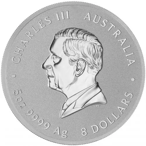 2026 Australian Year of the Horse 5 oz Silver Bullion Coin obverse
